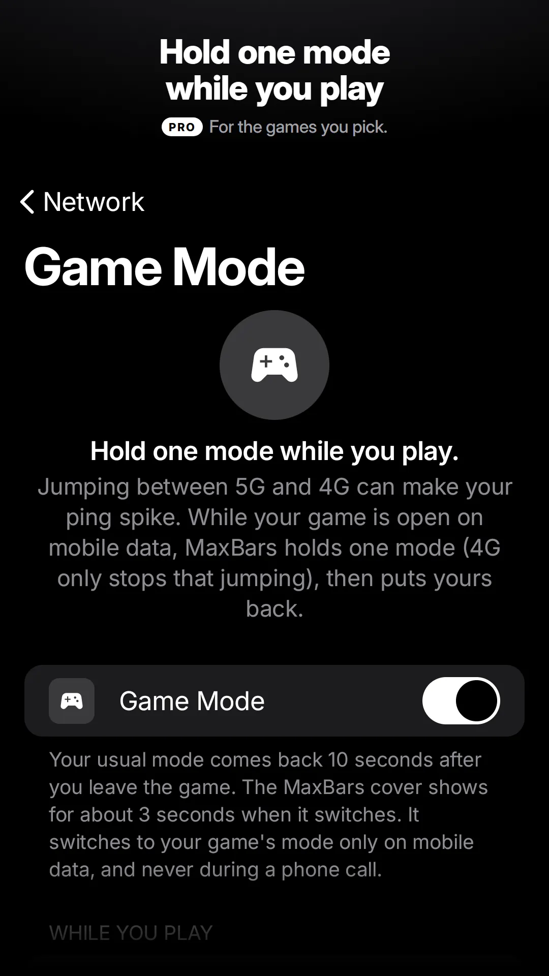 MaxBars: Game Mode